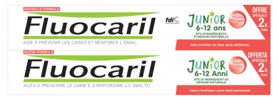 Fluocaril Junior Bubble Gum Dentifrice 2 x 75 ml