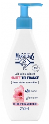 Le Petit Marseillais Lait Soin Apaisant Haute Tolérance Peaux Sèches et Sensibles Dès 3 ans 250 ml