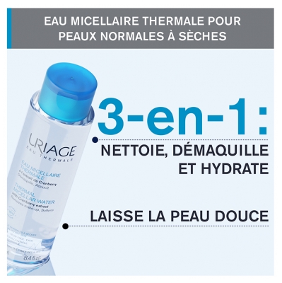 Uriage Eau Micellaire Peaux Normales à Sèches 250 ml