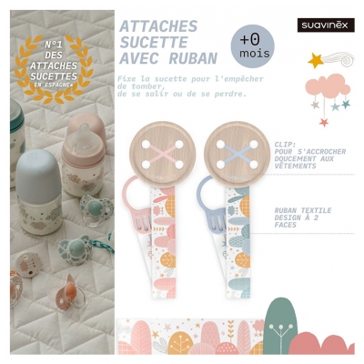 Suavinex Attache-Sucette Ruban - Dreams