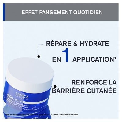 Uriage Cica-Daily Concentré de Crème Réparateur Peaux Fragilisées 50 ml
