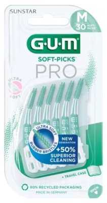 GUM Soft-Picks Pro x30 - Taille : M