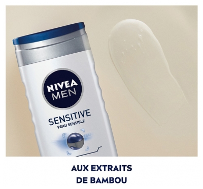 Nivea Men Sensitive Gel Douche 3en1 Corps Visage et Cheveux à l'extrait de Bambou 500 ml
