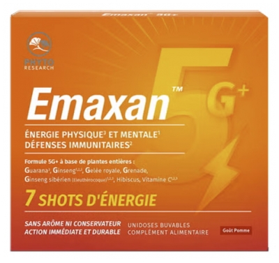 Phytoresearch Emaxan Shots d'Énergie 7 Unités