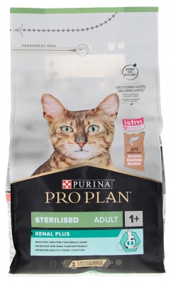 Purina Proplan pour Chat Adulte Stérilisé Renal Plus Saumon 1,5 Kilogramme