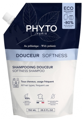 Phyto Douceur Shampoing Douceur Tous Cheveux Éco-Recharge 750 ml
