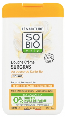 Léa Nature SO BIO étic Douche Crème Surgras Beurre de Karité Biologique 450 ML