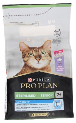 Purina Proplan pour Chat Sénior Stérilisé Longevis Dinde 1,5 Kilogramme