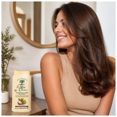 Le Petit Olivier Shampooing Crème Huiles d'Olive Karité et Argan 250 ml