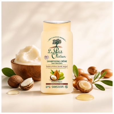 Le Petit Olivier Shampooing Crème Huiles d'Olive Karité et Argan 250 ml