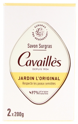Cavaillès Savon Surgras Jardin l'Original Peaux Sèches 2 x 200 g