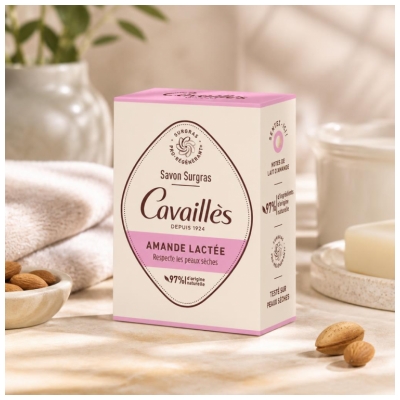 Cavaillès Savon Surgras Amande Lactée Peaux Sèches 100 g
