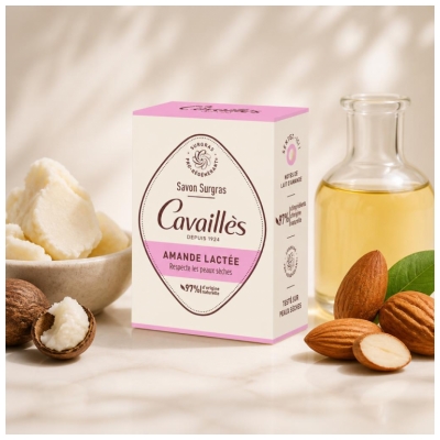 Cavaillès Savon Surgras Amande Lactée Peaux Sèches 100 g