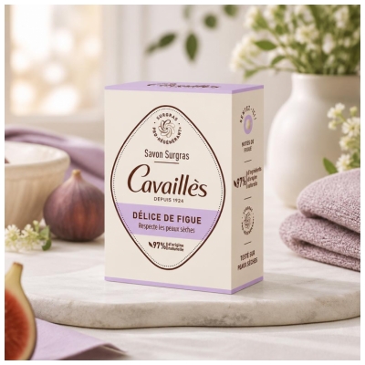 Cavaillès Savon Surgras Délice de Figue Peaux Sèches 100 g