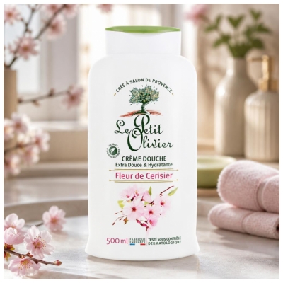Le Petit Olivier Crème Douche Fleur de Cerisier 500 ml