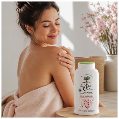 Le Petit Olivier Crème Douche Fleur de Cerisier 500 ml