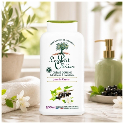 Le Petit Olivier Crème Douche Jasmin Cassis 500 ml