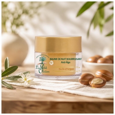 Le Petit Olivier Baume de Nuit Nourrissant à l'Huile d'Argan 50 ml