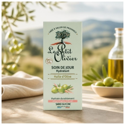 Le Petit Olivier Soin de Jour Hydratant à l'Huile d'Olive Peaus Normales à Sèches 50 ml
