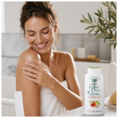 Le Petit Olivier Crème Douche Fleur d'Amandier Nectarine 500 ml