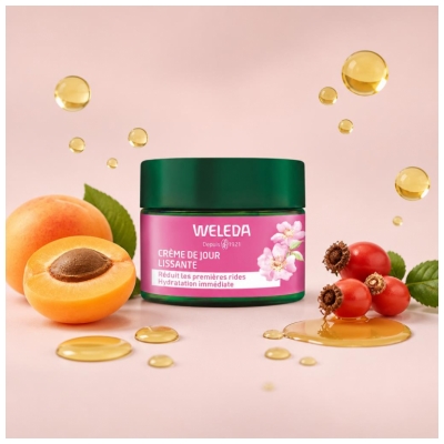 Weleda Crème de Jour Lissante à la Rose Musquée et Thé Blanc 40 ML