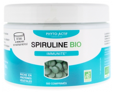 Phyto-Actif Spiruline Immunité Bio 500 Unités