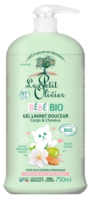 Le Petit Olivier Bébé Gel Lavant Corps et Cheveux Bio 750 ml