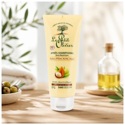 Le Petit Olivier Après-Shampooing Nutrition à l'Huiles d'Olive Karité et Argan 200 ml