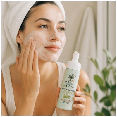 Le Petit Olivier Mousse Nettoyante à l'Extrait d'Olive Peaux Normales à Sèches 150 ml