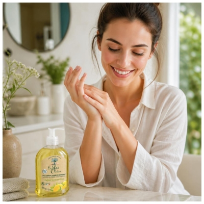 Le Petit Olivier Pur Savon Liquide de Marseille Senteur Verveine Citron 300 ml