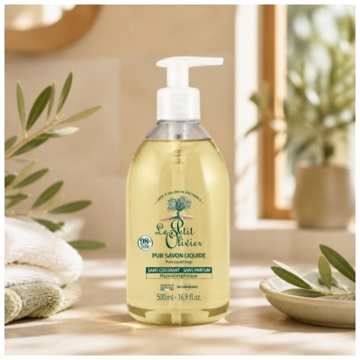 Le Petit Olivier Pur Savon Liquide Hypoallergénique Rechargeable 500 ml