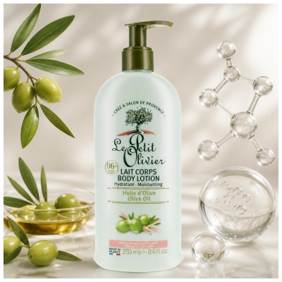 Le Petit Olivier Lait Corps Hydratant Huile d'Olive Peaux Normales à Sèches 250 ml