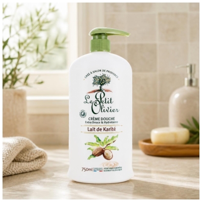 Le Petit Olivier Crème Douche Lait de Karité 750 ml