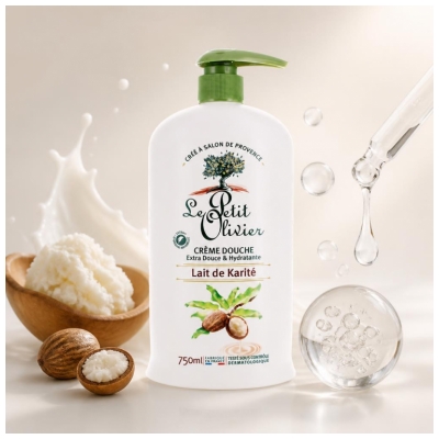 Le Petit Olivier Crème Douche Lait de Karité 750 ml