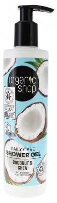 Organic Shop Gel Douche Hydratation Quotidienne Noix de Coco et Karité Vegan Naturel