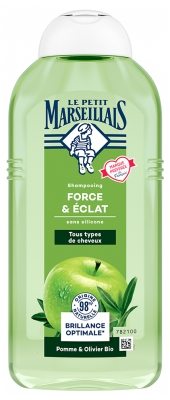 Le Petit Marseillais Shampoing Force & Éclat Pomme et Olivier Brillance Optimale 300 ml