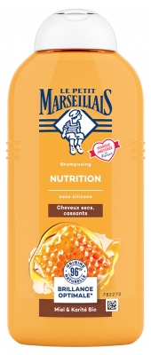 Le Petit Marseillais Shampoing Nutrition Miel et Karité Cheveux Secs et Cassants 300 ml