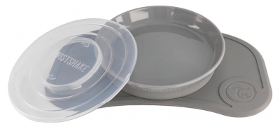 Twistshake Mini Plateau Click Mat + Assiette & Couvercle Dès 6 Mois