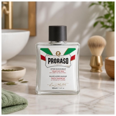 Proraso Baume Après-Rasage Peaux Sensibles au Thé Vert et à l'Avoine 150 ml