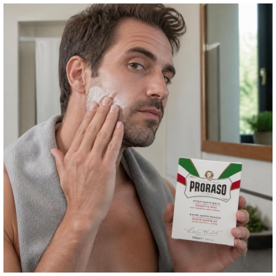 Proraso Baume Après-Rasage Peaux Sensibles au Thé Vert et à l'Avoine 150 ml