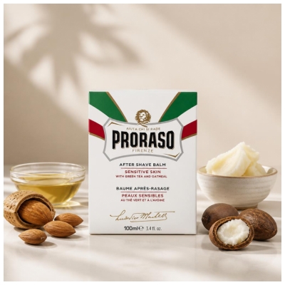 Proraso Baume Après-Rasage Peaux Sensibles au Thé Vert et à l'Avoine 150 ml
