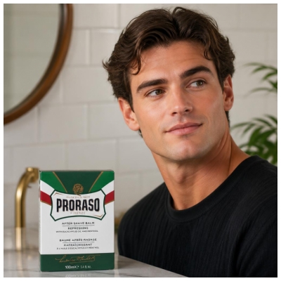 Proraso Baume Rafraichissant Après-Rasage à l'Huile d'Eucalyptus et Menthol 100 ml