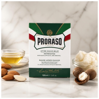 Proraso Baume Rafraichissant Après-Rasage à l'Huile d'Eucalyptus et Menthol 100 ml