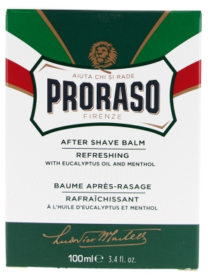Proraso Baume Rafraichissant Après-Rasage à l'Huile d'Eucalyptus et Menthol 100 ml
