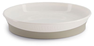 Twistshake Assiette et Couvercle Dès 6 Mois - Couleur : Blanc