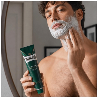 Proraso Crème à Raser Rafraîchissante à l'Huile d'Eucalyptus et Menthol 150 ml