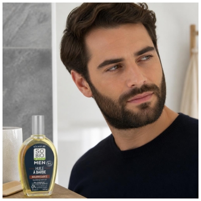 Léa Nature SO BIO étic Men Huile à Barbe Nourrissante Biologique 50 ML