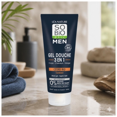 Léa Nature SO BIO étic Men Gel Douche 3en1 Biologique 200 ML