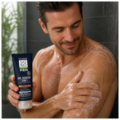 Léa Nature SO BIO étic Men Gel Douche 3en1 Biologique 200 ML