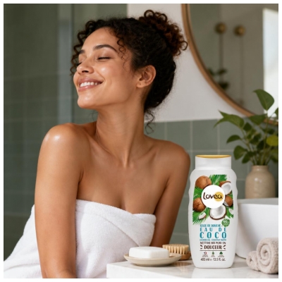 Lovea Gelée de Douche Parfum Eau de Coco 400 ml